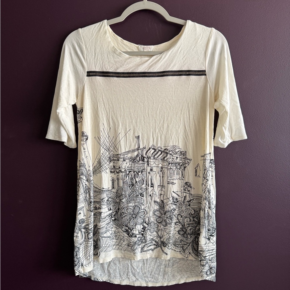 Anthropologie Graphic Women's Top
